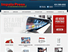 Tablet Screenshot of impalapress.com